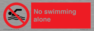 No swimming alone